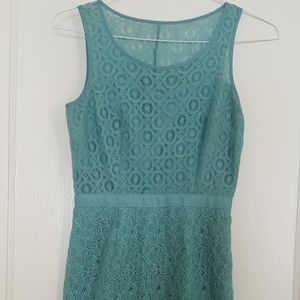 Elle light blue lace dress